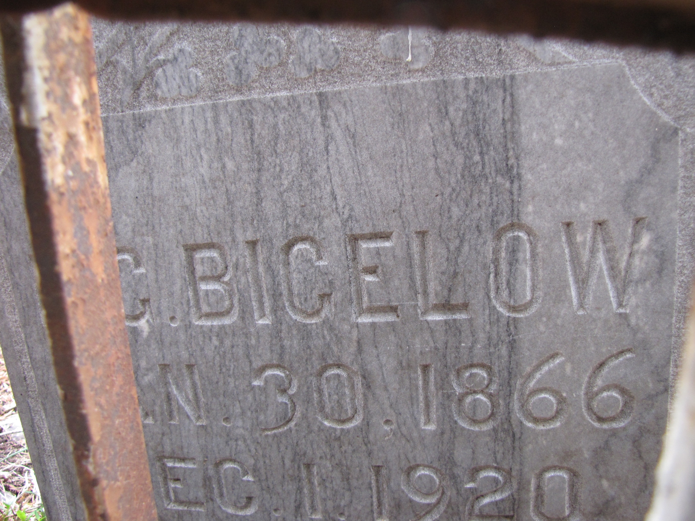 Edwin Grant (9) Bigelow
grave stone